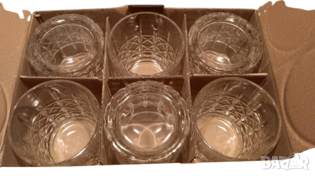 Луксозен комплект кристални чаши за уиски 6 бр, снимка 5 - Чаши - 52133960