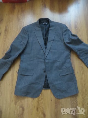 Мъжко ленено сако H&M, снимка 4 - Сака - 50258582