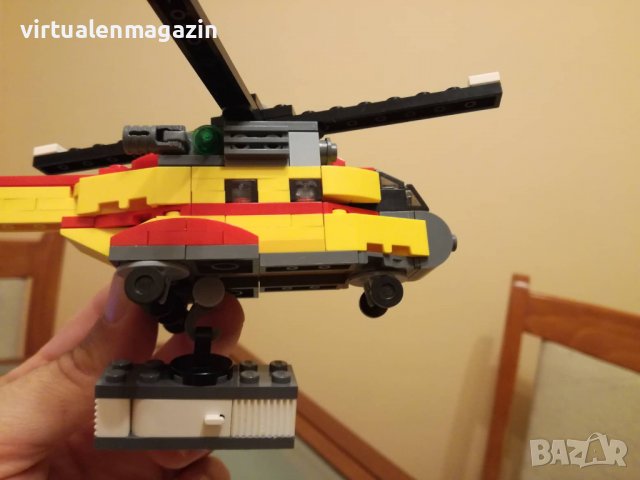 Конструктор Лего - модел LEGO Creator 3 в 1: 31029 - Товарен хеликоптер, снимка 4 - Конструктори - 37625232