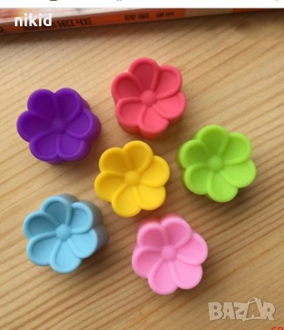 вдлъбнато цвете бонбон калъп силиконов молд декор украса торта мъфин фондан гипс сапун тесто, снимка 2 - Форми - 17866961