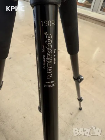 Tripod Manfrotto 190B/JI17+Глава 029, снимка 11 - Чанти, стативи, аксесоари - 49143871