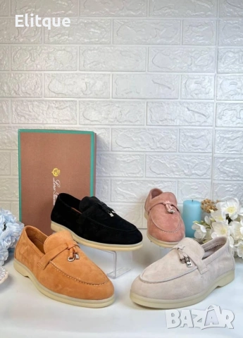 Мокасини от естествен велур Loro Piana