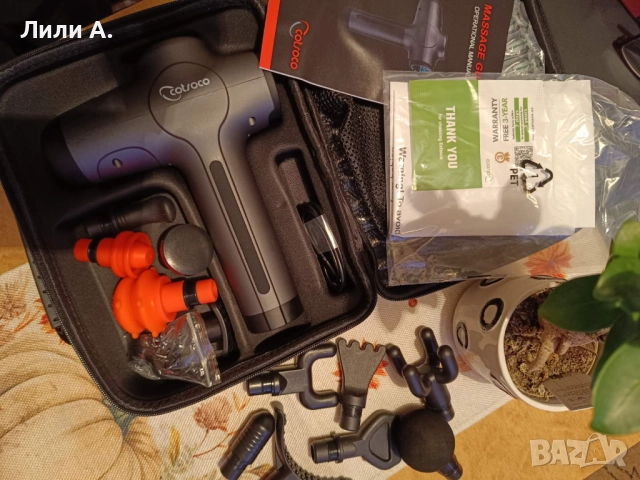 Масажен пистолет Cotsoco Massage Gun, снимка 5 - Масажори - 52505709
