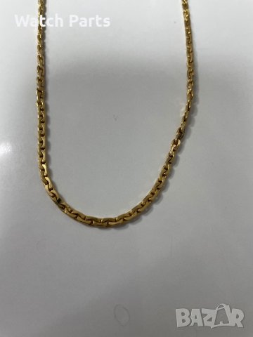 Позлатен синджир със златна закопчалка 585, снимка 8 - Колиета, медальони, синджири - 43113088