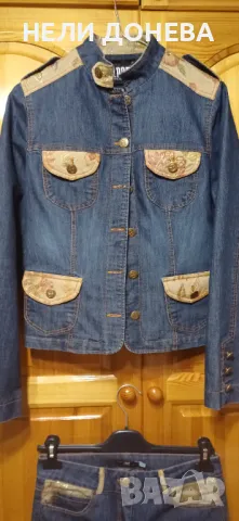 Костюм на "LPRD"- САКО+ДЪНКИ с Сатенен Жакард с Златни Нишки!, снимка 2 - Костюми - 47707899