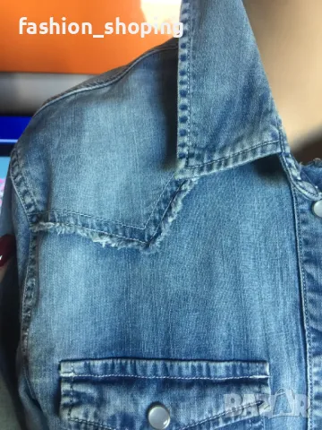 Дънкова риза Replay, размер S, снимка 3 - Ризи - 49401203