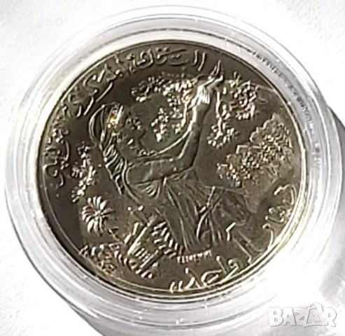 Перфектна монета, ТУНИС   -  1  динар  (2007-1428), снимка 5 - Нумизматика и бонистика - 43523172