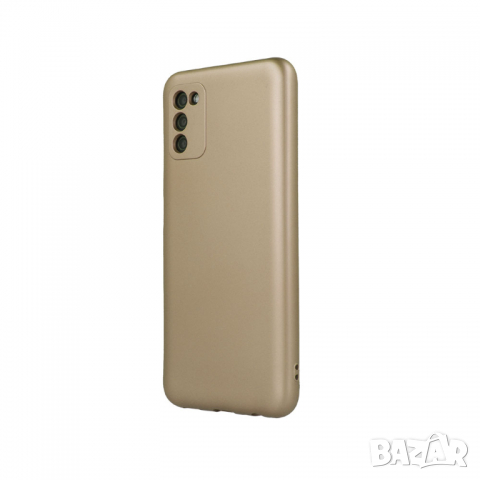 Силиконов калъф гръб кейс Silicone Metallic Cover - iPhone 11 (6.1), Златист, снимка 2 - Калъфи, кейсове - 36480709
