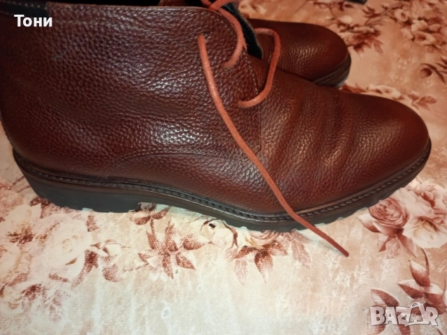 FLORIS VAN BOMMEL Оригинал Нови Мъжки Боти Изцяло от Естествена Кожа 42/43, снимка 7 - Мъжки боти - 53489172