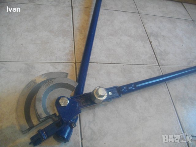 22мм/15мм Двоен Тръбогиб Голям 71см Масивен Немски Уред Огъване Всякакви Тръби Почти Нов Отличен, снимка 2 - Други инструменти - 43177376