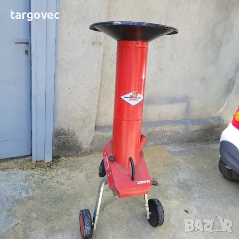 професионална 2,2 kW дробилка за листа и клони