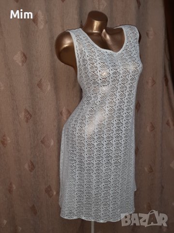 XXL/XXXL Бяла дантелена рокля за едра дама , снимка 3 - Рокли - 40514269