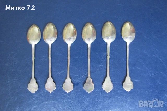 Комплект турски сребърни лъжички, снимка 2 - Антикварни и старинни предмети - 50858196