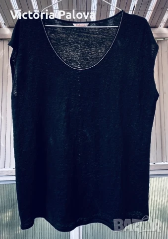 Ленена тениска/топ CAMAÏEU Франция, снимка 7 - Корсети, бюстиета, топове - 51228455
