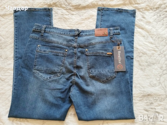 Класически мъжки дънки REALIZE - размер XXL, снимка 5 - Дънки - 51167741