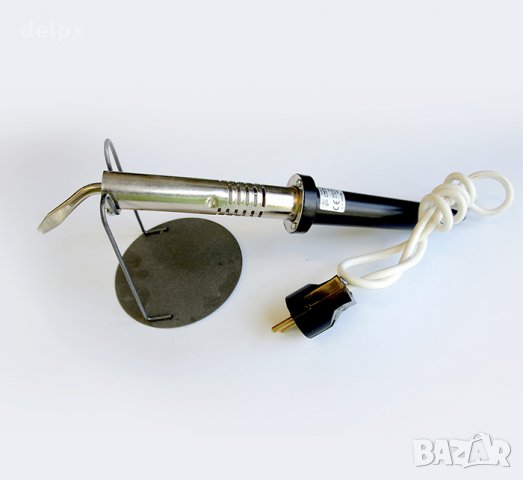 Български поялник с крива човка и нагревател 220V 100W, снимка 1 - Други инструменти - 27029271