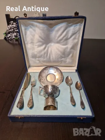 Уникален антикварен колекционерски Викториянски сребърни прибори , снимка 1