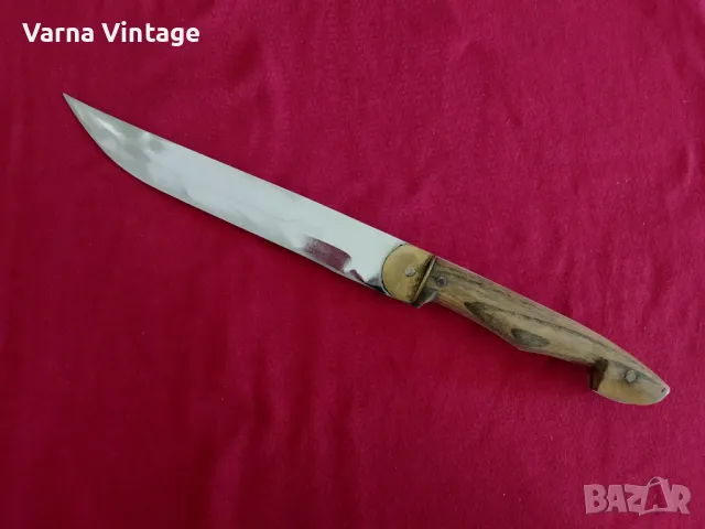 Ръчно изработен нож + кания. (2).