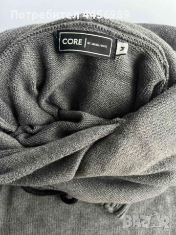 Оригинално мъжко горнище с качулка Jack and Jones, снимка 3 - Спортни дрехи, екипи - 52648538