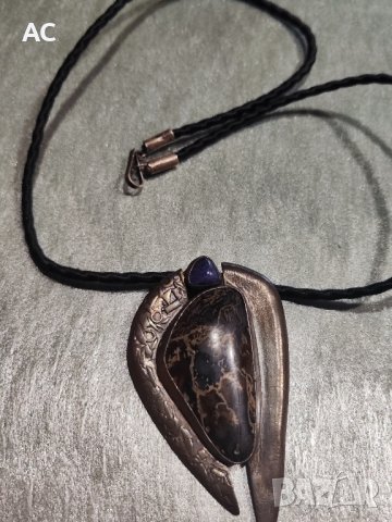 сребърно колие с орфеев ахат