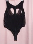 4XL Черно боди от лак /винил/с отворено дъно и бюст, снимка 5