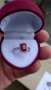 Сребърен пръстен с Натурален Рубин, снимка 1 - Пръстени - 43894374