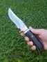 Висококачествен ловен нож стомана D2 с кожена кания,LN406, снимка 9