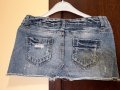 Къса дънкова пола, снимка 4