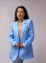 Синьо дамско сако , снимка 2