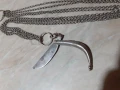 Страхотен голям османски сребърен кюстек с джобно ножче, снимка 5