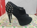 Страхотни дамски обувки висок ток 40 номер, снимка 1