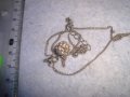 ПОСРЕБРЕНО НЕЖНО АРТ КОЛИЕ с МЕДАЛЬОН ТОПЧЕ с КРИСТАЛЧЕТА 27893 , снимка 8