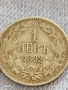 Сребърна монета 1 лев 1882г. Княжество България Александър първи за КОЛЕКЦИЯ 41869, снимка 6