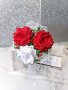 Страхотна диадема с рози бяла и червена! , снимка 2
