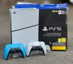 Конзола SONY Playstation 5 PS5 Slim Digital Edition 1TB + 2 Dual Sense контролер, снимка 1