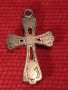 ПОСРЕБРЕН АЖУРЕН КРЪСТ от БЛАГОРОДНА СТОМАНА в СТАРИНЕН СТИЛ 40316, снимка 2
