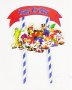 Соник Sonic топер сламки рожден ден happy birthday украса за торта, снимка 2