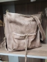 естествена кожа голяма чанта за рамо и през рамо, снимка 4