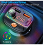 Трансмитер за кола, Bluetooth, AUX, USB, Type C, RGB , снимка 1