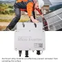 WVC 350W микроинвертор, инвертор за свързване на слънчевата електропреносна мрежа, снимка 2