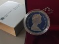 1 сребърен долар 1982 година Канада Елизабет II сребро в ТОП качество, снимка 4