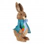 Великденска декорация, Заек с яке и морков,  47 см, Многоцветна