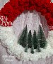 Коледен венец с елхички - ръчно направен, снимка 2