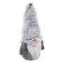 Гном със сива пухкава шапка, 31 cm, сив, снимка 2