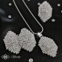 ✨ КОМПЛЕКТ ARINA - Луксозен дамски комплект бижута с кристали от 3 части, снимка 1 - Бижутерийни комплекти - 43133241