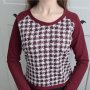 Блуза в цвят бордо, снимка 1 - Блузи с дълъг ръкав и пуловери - 32478680