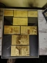 Колекция от позлатени Евро банкноти в сребриста рамка., снимка 2