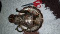 Стара Ръчно кована каничка с подложна чиния!, снимка 1 - Антикварни и старинни предмети - 43989254
