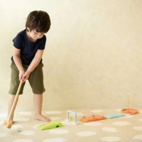 Детски дървен комплект за голф (004), снимка 2 - Играчки за стая - 44893779