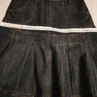 Черна дънкова пола, снимка 4 - Детски рокли и поли - 38221004